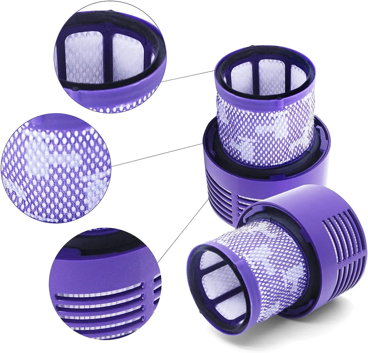 Grande unité de filtre lavable pour aspirateur sans fil Dyson V10 Sv12 Cyclone Animal, nettoyage Tot