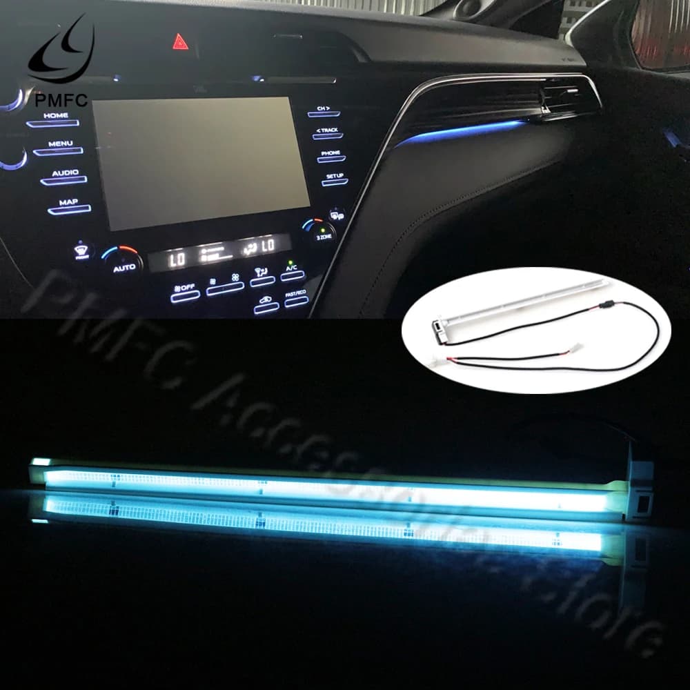 PMDavid-Lumière ambiante LED pour Toyota Camry, console centrale, boîte de rangement, intérieur de v
