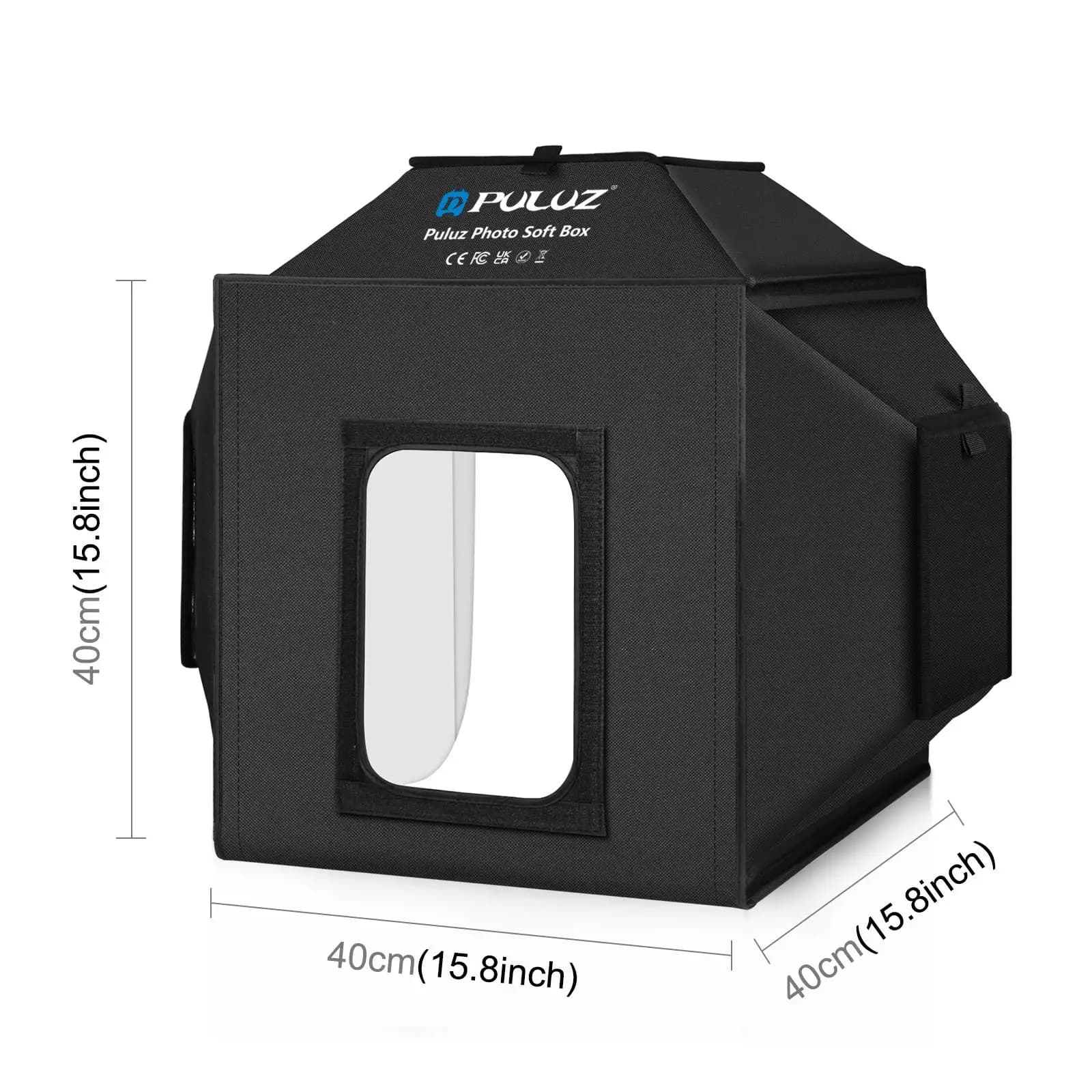 PULUZ 40 cm pliant 72 W 5500 K Studio tente de prise de vue boîte souple Kit d'éclairage de photogra
