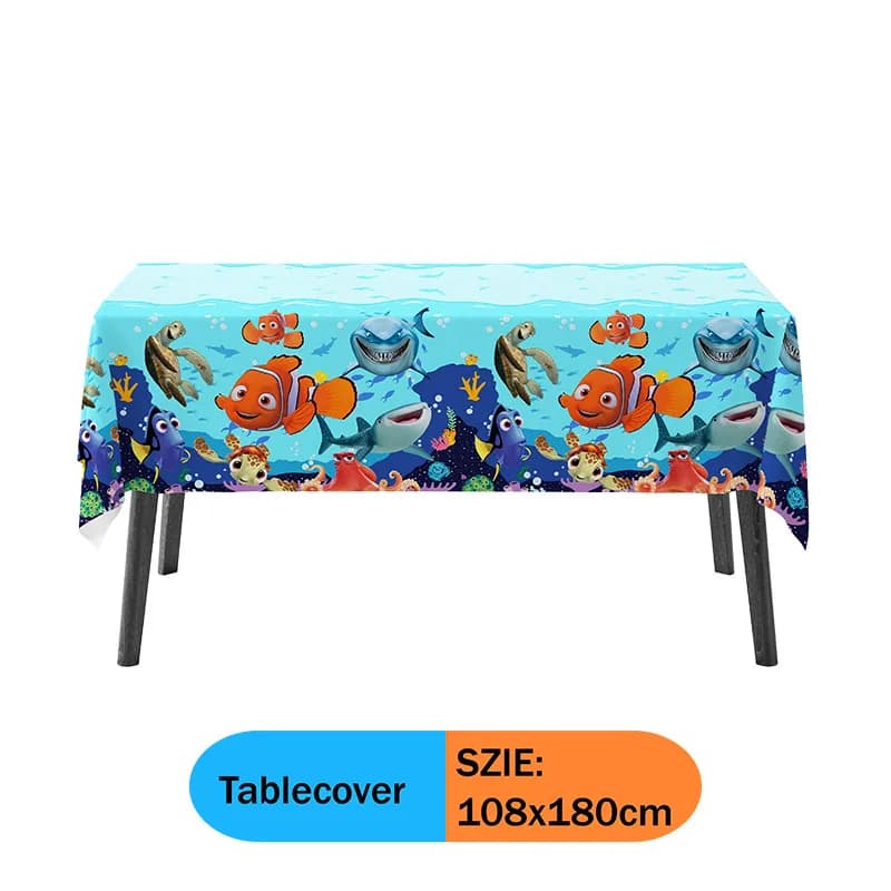 Nemo thème mignon fête Supplie papier tasse assiette en papier vaisselle tourbillons Chliden joyeux 