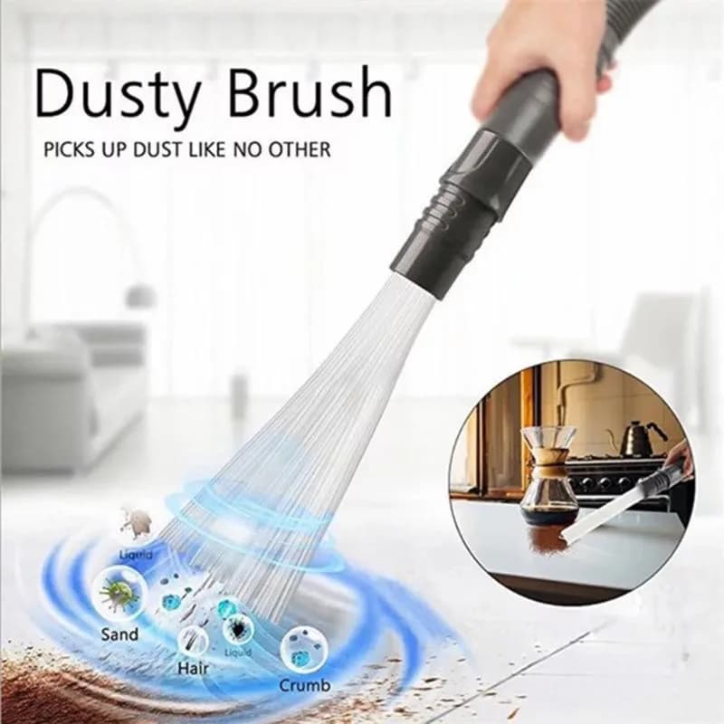 Brosse de nettoyage de paille sous vide multi-tubes, nettoyeur de poussière pour clavier de voiture,