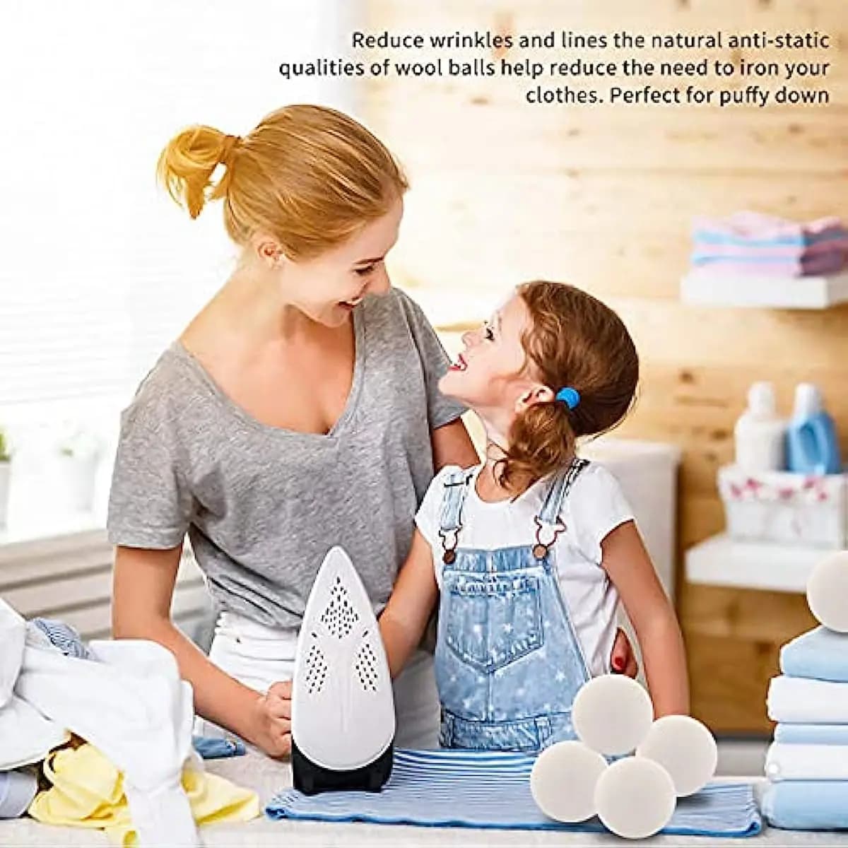 Boules de séchage en laine naturelle, boule doucissante pour peaux sensibles, boule de lessive réuti