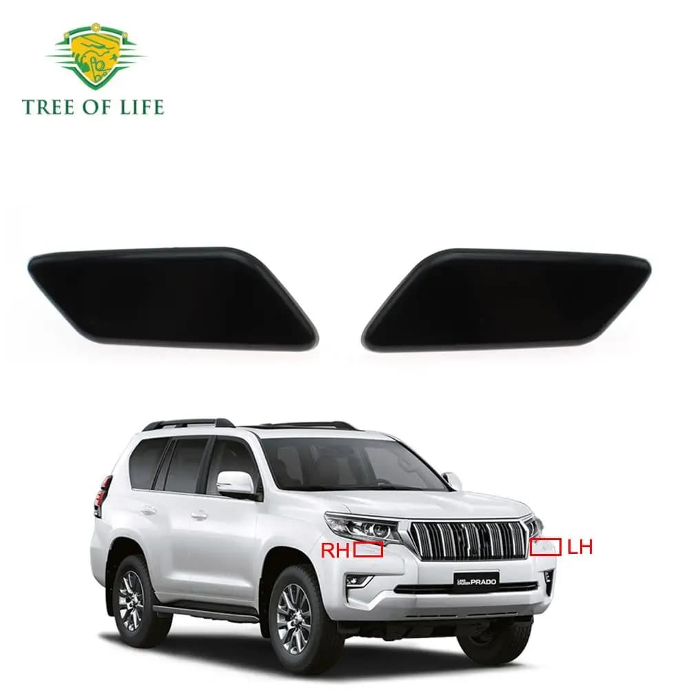 Pour TOYOTA LAND CRUISER PRADO 150 LC150 2017 2018 2019 pare-chocs avant phare laveuse buse de pulvé