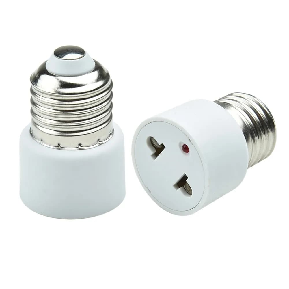 1pc vente chaude pratique blanc E27 prise porte-ampoule luminaire ampoule Base adaptateur lampe doui