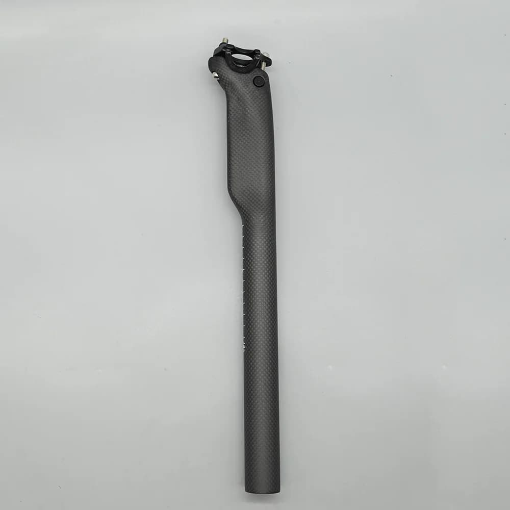 Tige de selle entièrement mate en Fiber de carbone 3K, pour vtt, vélo de route, pièces de vélo 27.2/