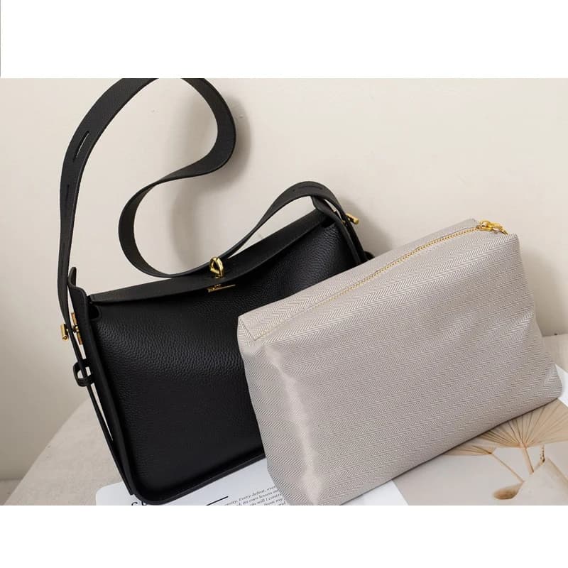 Nouveau Sac à Main de Luxe en Cuir Véritable pour Femme, Sac Bandoulière et Sac Fourre-tout Grande C