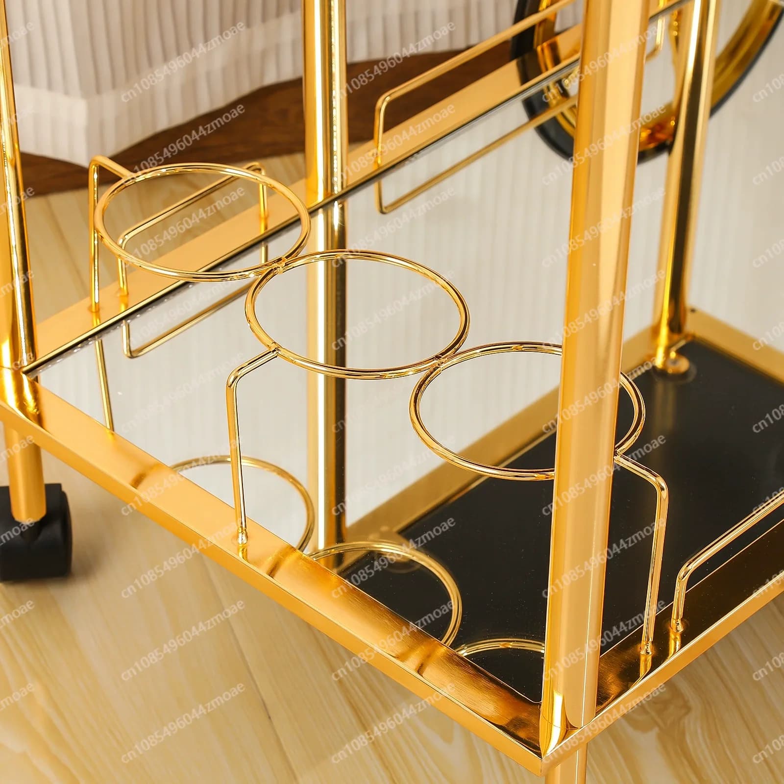 Chariot de rangement mobile de luxe léger pour salle à manger, salon, chambre, salle de bain, canapé
