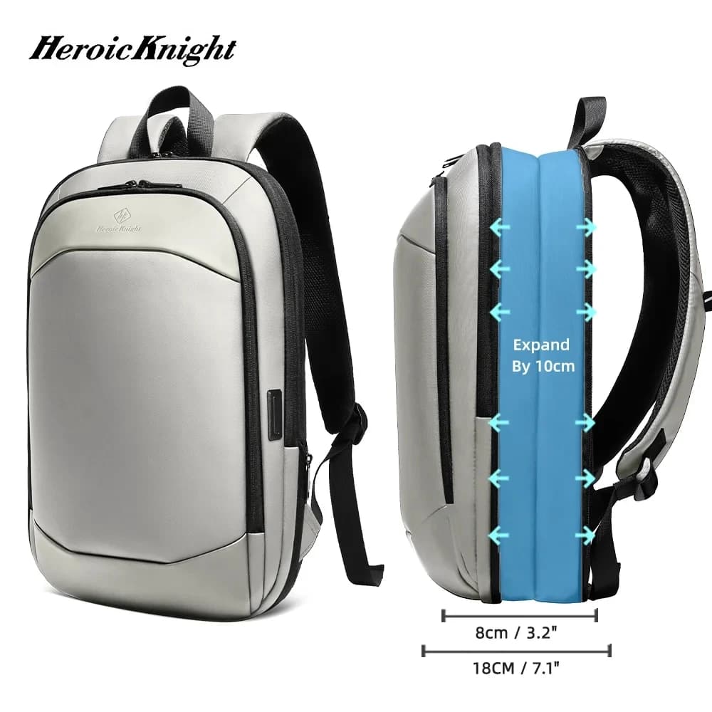 Heroic Knight sac à dos de voyage pour hommes étanche 17.3 "bagage à main sac à dos pour ordinateur 