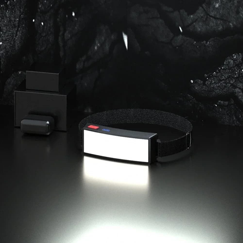 Lampe frontale COB puissante Rechargeable par USB, batterie intégrée, lampe de poche pour la pêche e