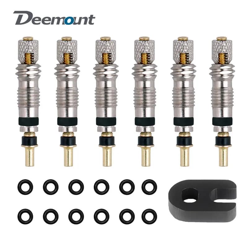 Deemount noyau de Valve Presta de qualité supérieure 2/6/12 pièces en laiton CNC FV vtt Tubes de vél