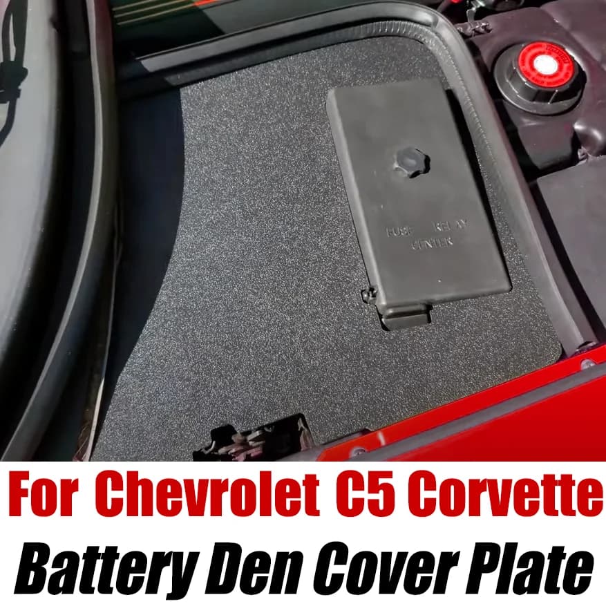 Plaque de couverture de batterie ABS noire, pour Chevrolet Corvette 1997 – 2004 C5 Corvette, protect