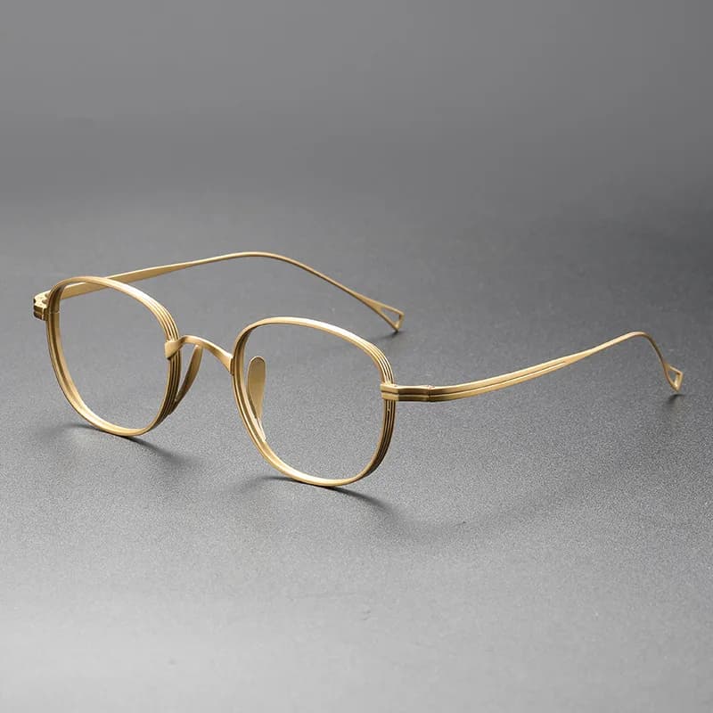 Lunettes à lumière bleue semi-titane, conception carrée ultralégère à monture complète, montures opt