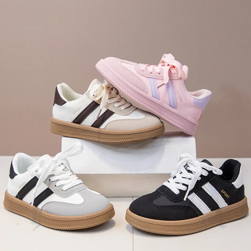 Chaussures De planche pour enfants baskets pour garçons 3-18 ans kaki garçons filles chaussures simp