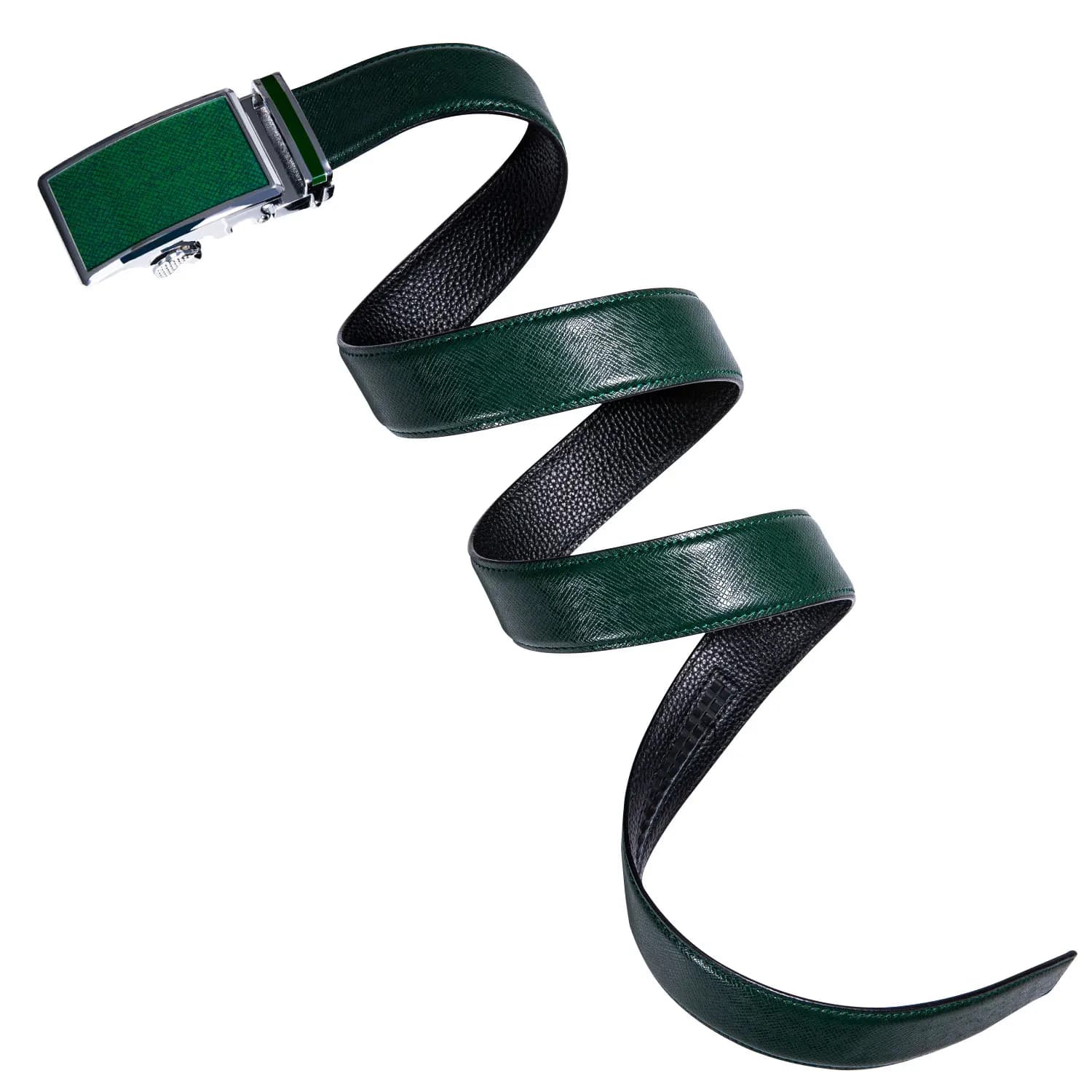 Ceintures de luxe en cuir vert pour hommes, de haute qualité, pour robe en jean, Cowboy, 50 sortes, 