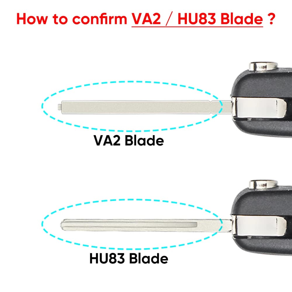 KEYYOU – clé télécommande à 2/3 boutons, 433MHz, pour voiture citroën C1 C2 C3 C4 C5 Berlingo Picass