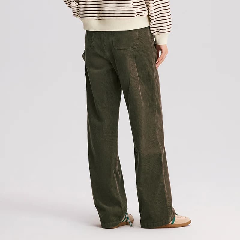Semir pantalons décontractés femmes velours côtelé coton pantalon à jambes larges 2025 nouveau hiver