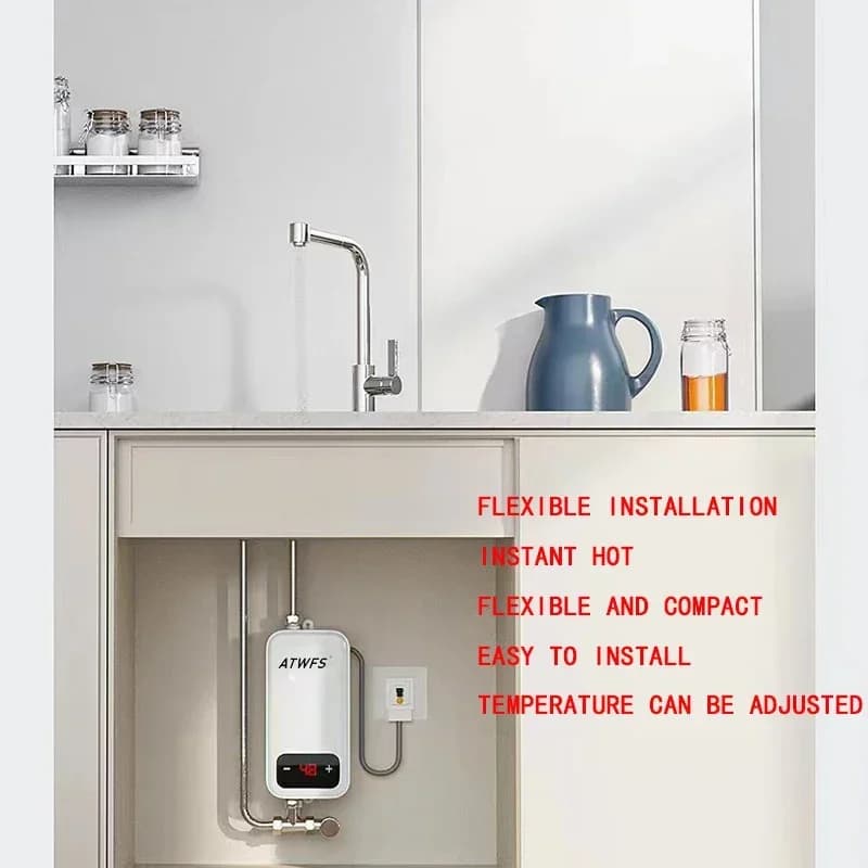 ATWFS chauffe-eau instantané 220V 4600W radiateurs électriques portables pour salle de bain douche d