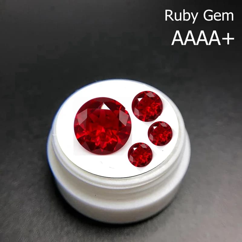 Rubis rouge naturel non chauffé, 10.50 Cts, 12.0mm, Sri-Lanka VVS, pierres précieuses amples pour la