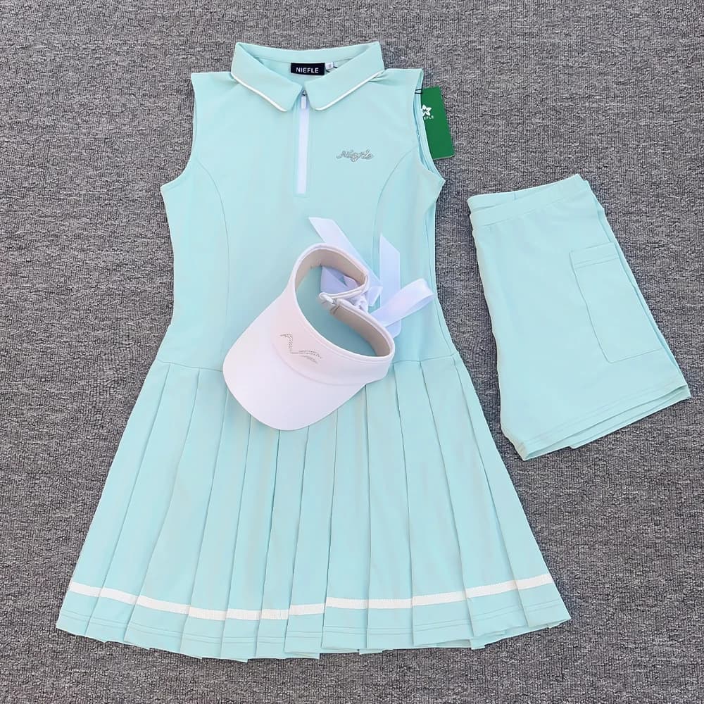 Robe de sport de golf sans manches pour femme, nouveau style 2026, avec propriétés antibactériennes,
