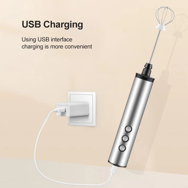 Mélangeur portatif électrique de mousseur à lait 3 en 1 avec Mini cafetière électrique USB mélangeur