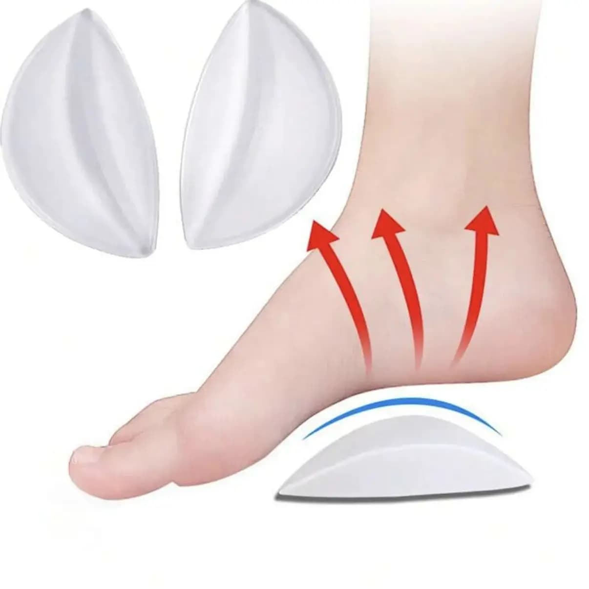 Semelles orthopédiques en Silicone pour femmes, soins de la voûte plantaire, confort de la douleur, 
