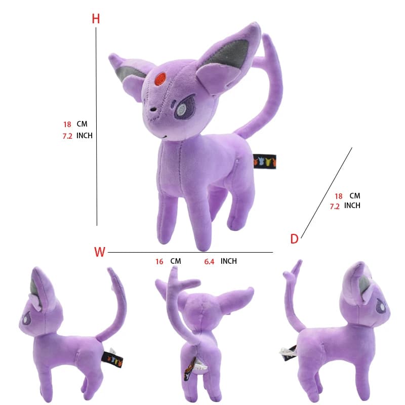 Peluche douce Leafeon Vaporeon Glaceon SylLion Espeon Umbreon Vaporeon SylLion, jouet à collectionne