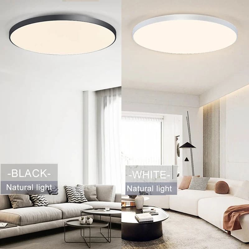 Plafonniers LED intelligents 50W 80W télécommande App Dimmable résistant à la poussière et à l'humid