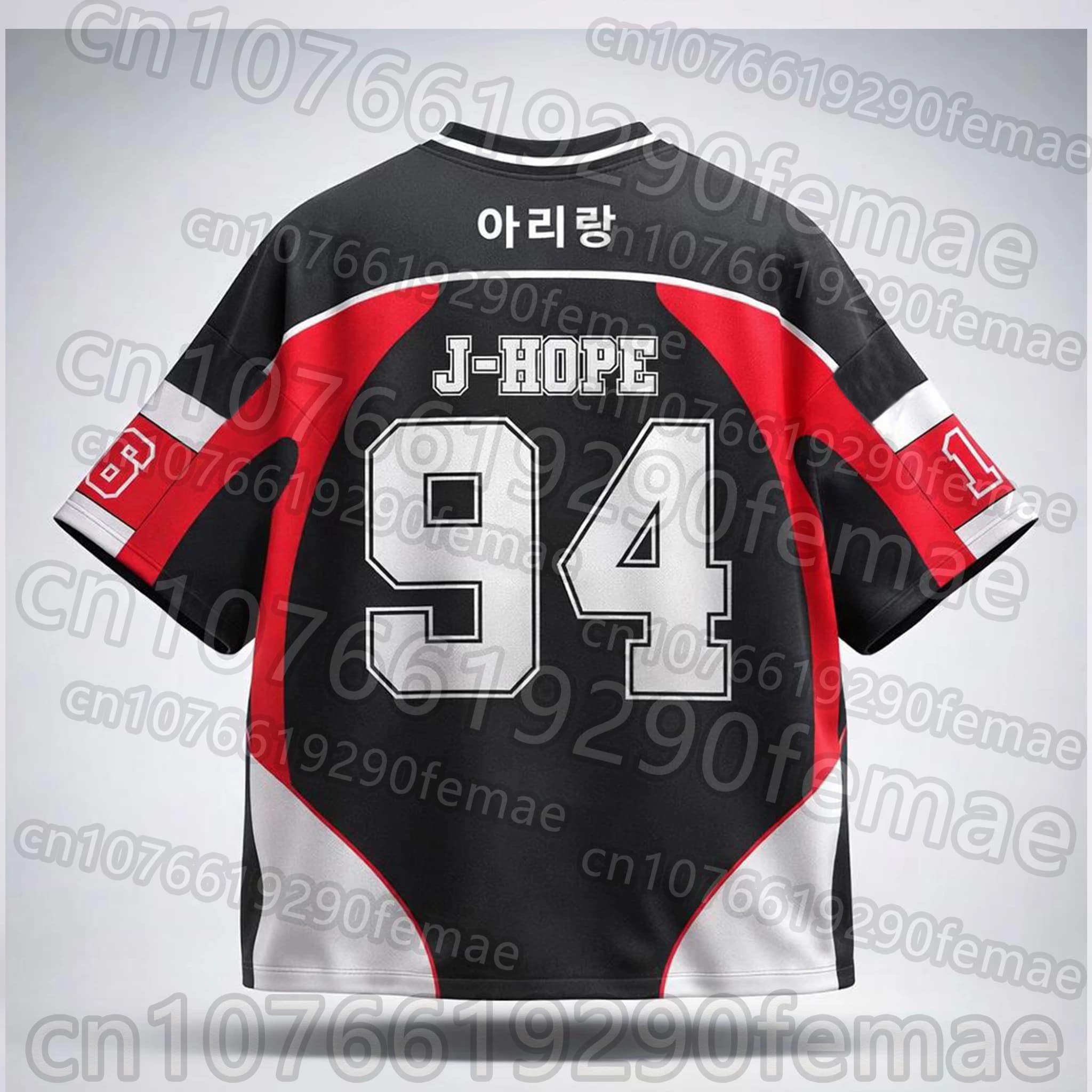 Marchandises KPOP tendance Été 2026 J-HOPE Boy Band # T-shirt 94 style idole coréenne, maillot de sp