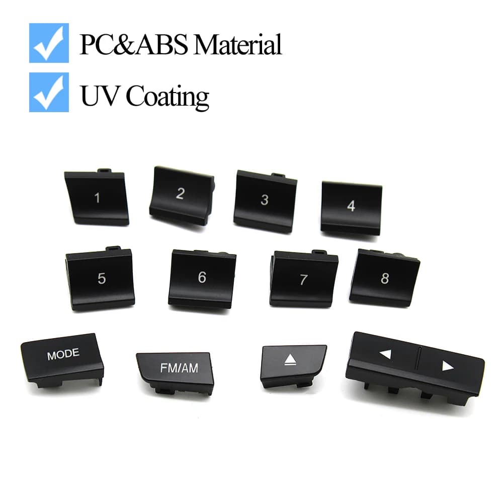 Couvercle de bouton de commutation à chiffres pour Console de tableau de bord avant de voiture, pour