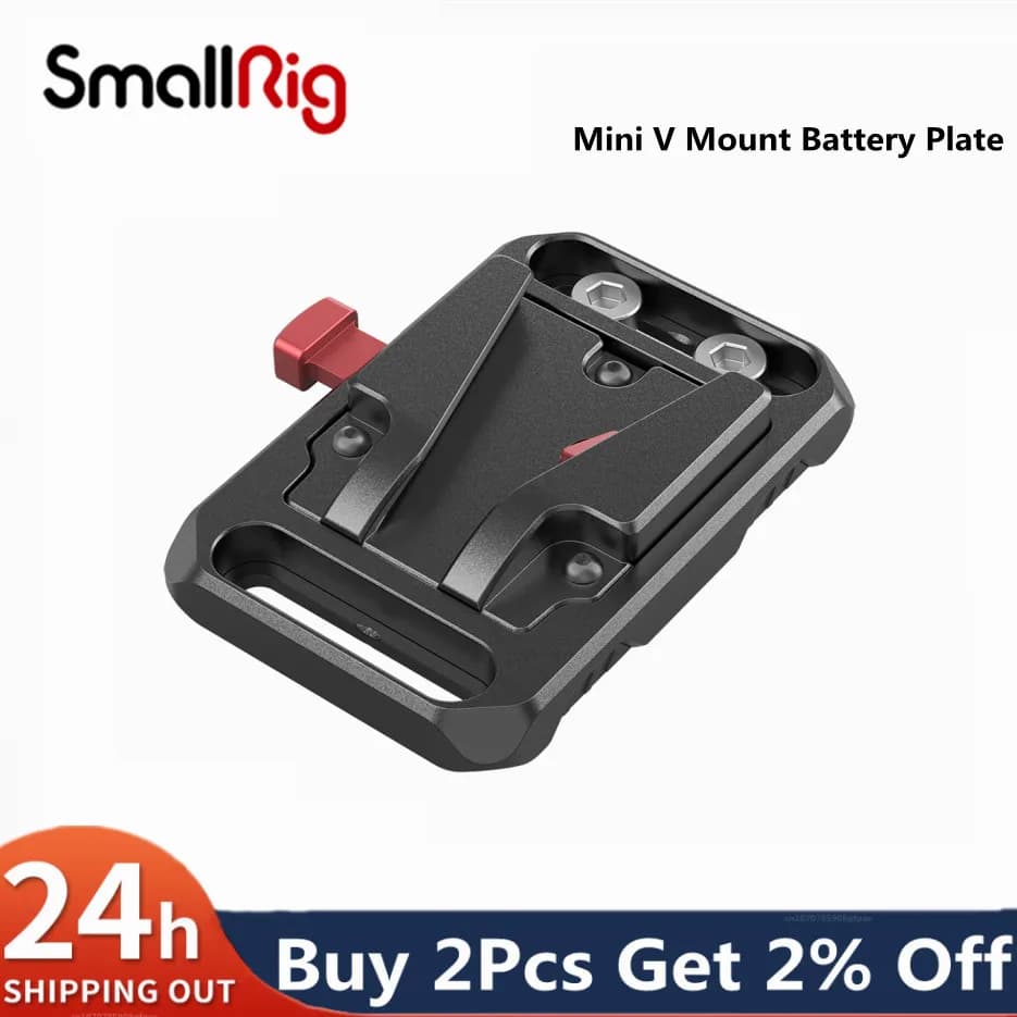SmallRig – plaque de batterie à montage en V, plaque d'adaptation de batterie v-lock pour appareil p