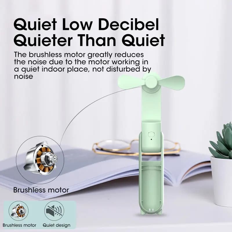 2000mAh Mini ventilateur Portable USB Rechargeable refroidisseur pliable ventilateur de bureau Porta