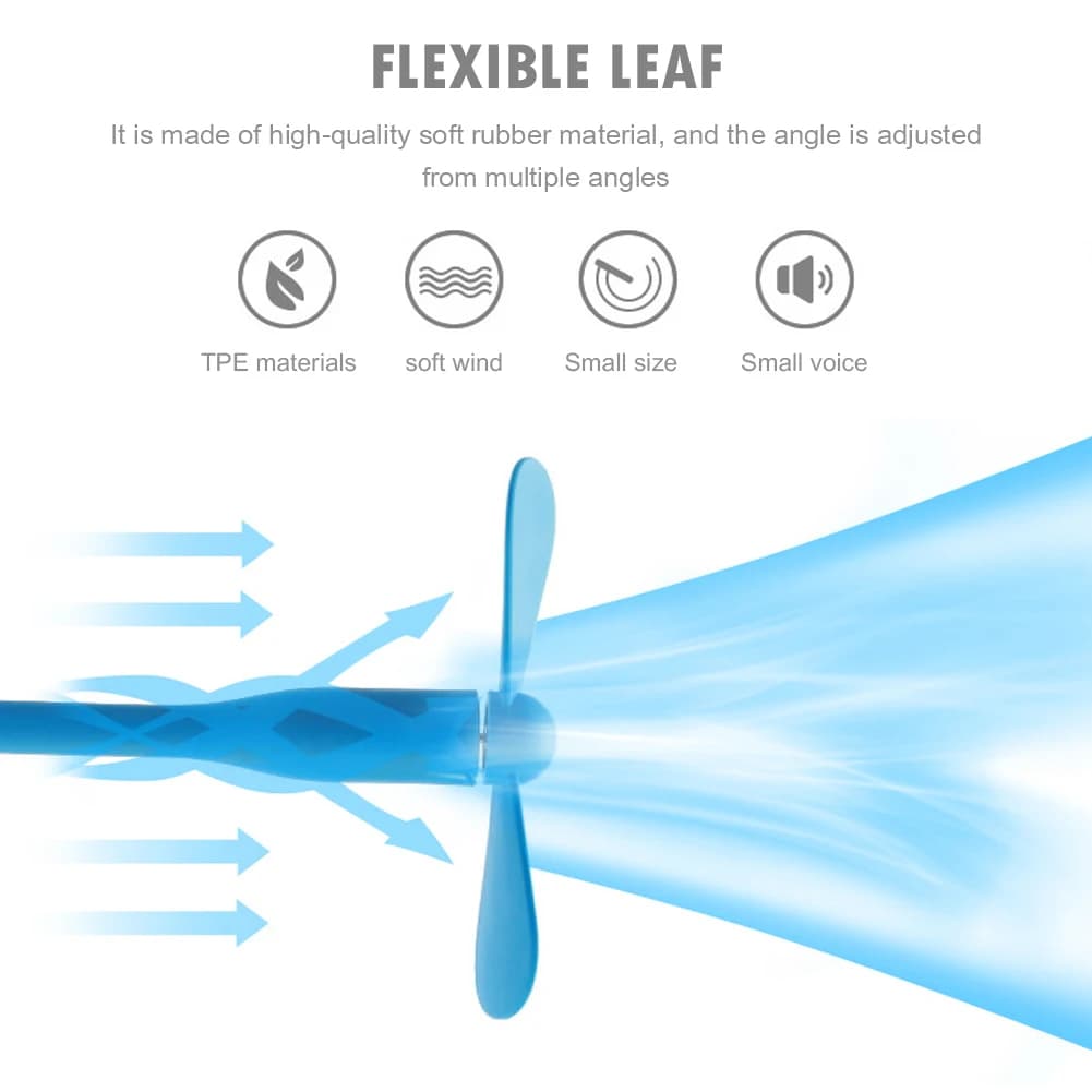 Mini ventilateur USB ventilateur pliable Flexible pour batterie externe ordinateur Portable chargeur
