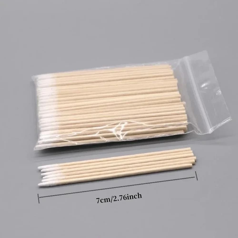 100/300/500 ongles pointe en bois coton-tige bourgeons jetable Ultra-détail correcteur dissolvant de
