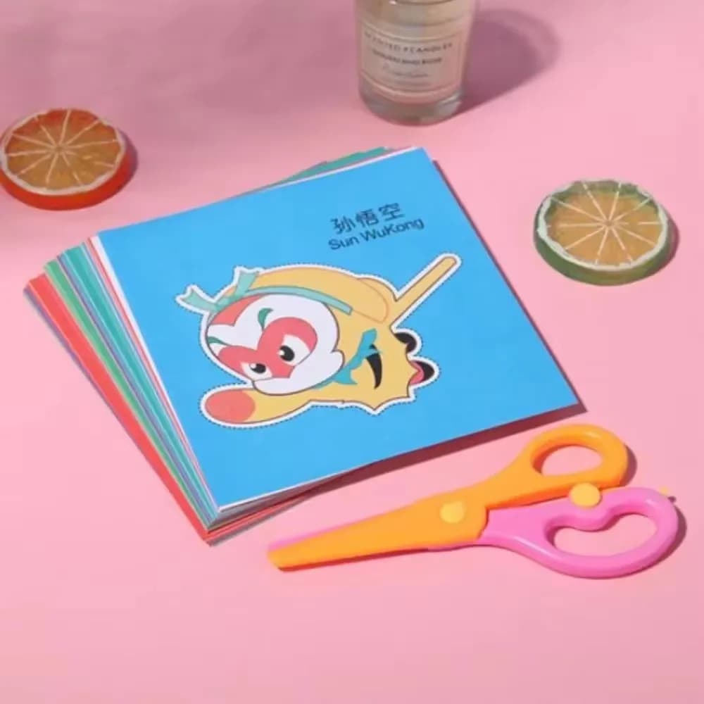 Livre découpé en papier fait à la main, 48 pièces, jouets artisanaux pour enfants, bricolage, dessin