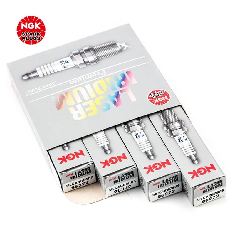 Bougie d'allumage NGK Iridium Platinum SILKAR8C6DS 96372 pour Maserati Ghibli OE 310235