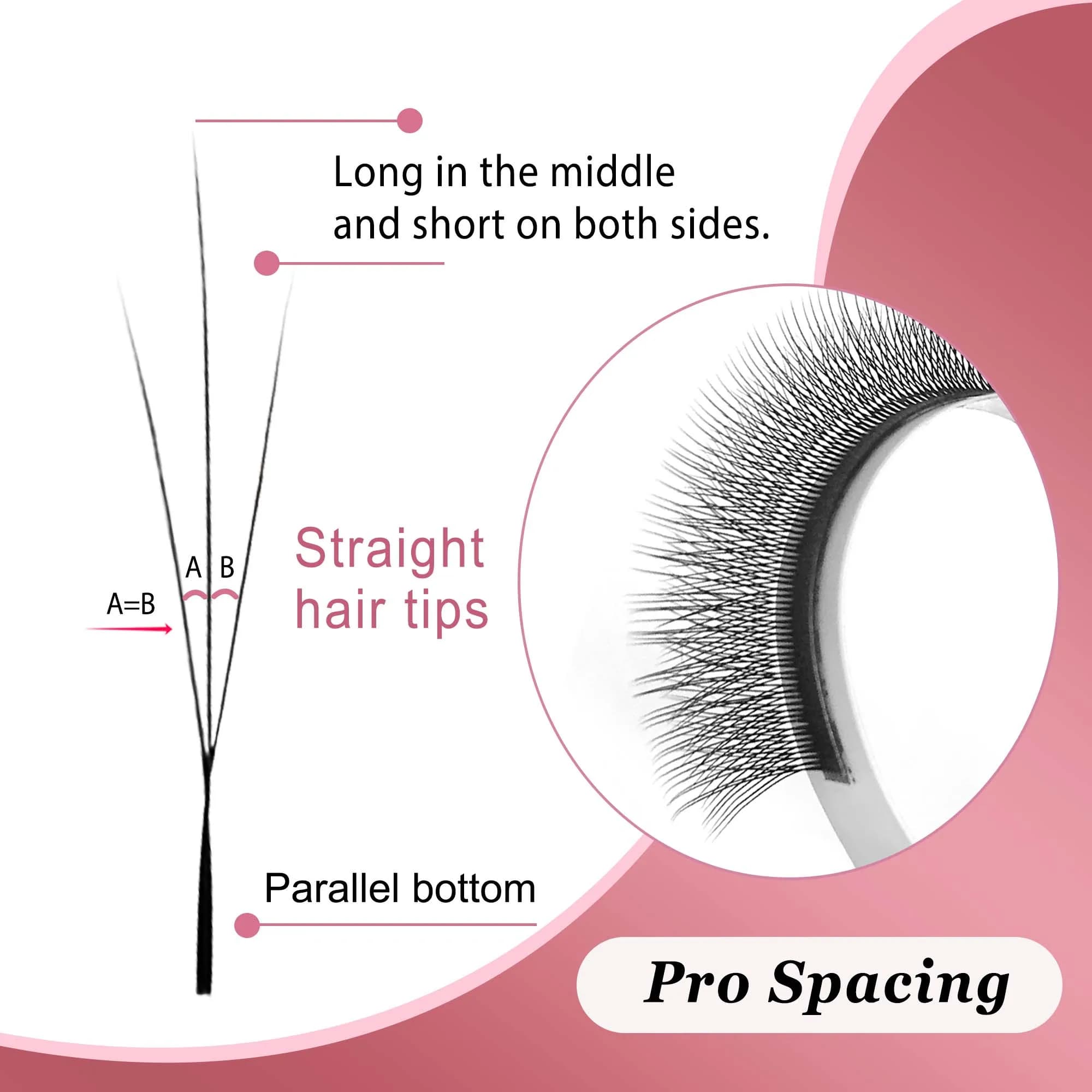 CoMango Cils 3D W spark clover, extension de cils volume russe, style 3D, éventails préformés, cils 