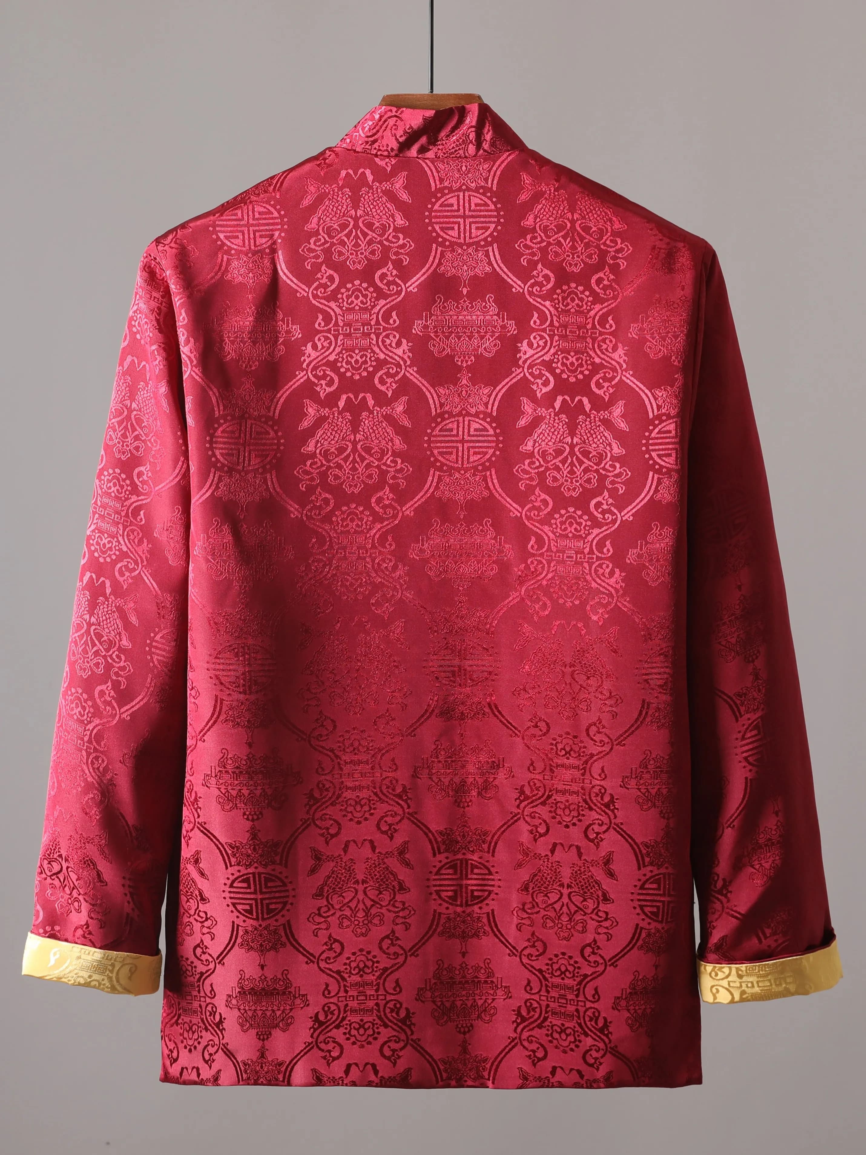 Chemise traditionnelle de Style chinois portable Double face, Costume Tang, veste de Costume de Kung