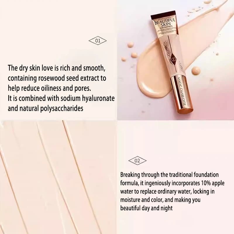 Charlotte Tilbury CT The Soft Light Essence Foundation est une base de maquillage fine, lisse, couvr