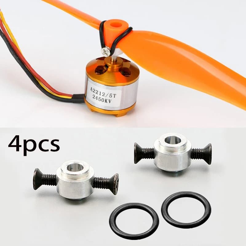 Adaptateur de Protection d'hélice d'avion 3.0/3.17/4.0MM, 4 pièces, économiseur d'accessoires avec v