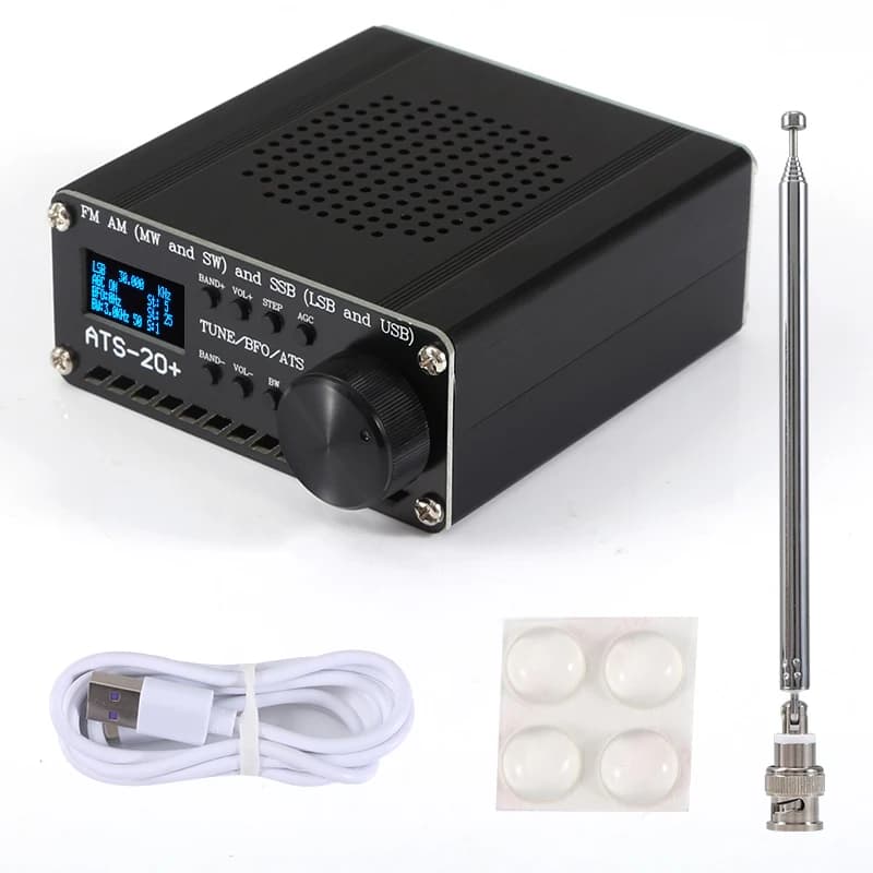 Dernier nouveau récepteur radio ATS-20 + Plus ATS20 V2 SI4732 récepteur DSP SDR FM AM (MW et SW) et 