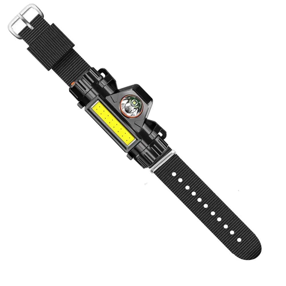 LED blanc Portable lumière Bracelet sangle nuit cyclisme course pêche lampe Bracelet USB lampe de po
