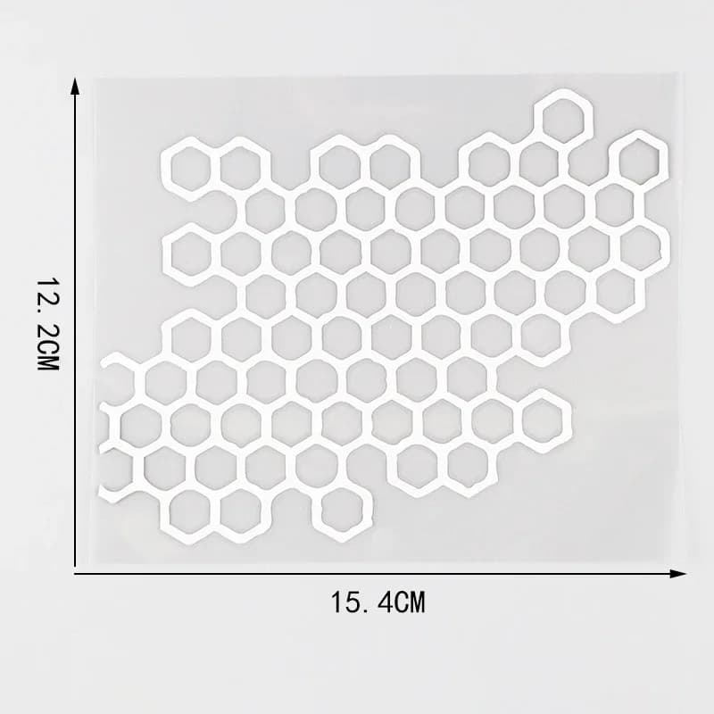 Autocollant de moto personnalisé en nid d'abeille, décoration de carrosserie pour rénovation de voit