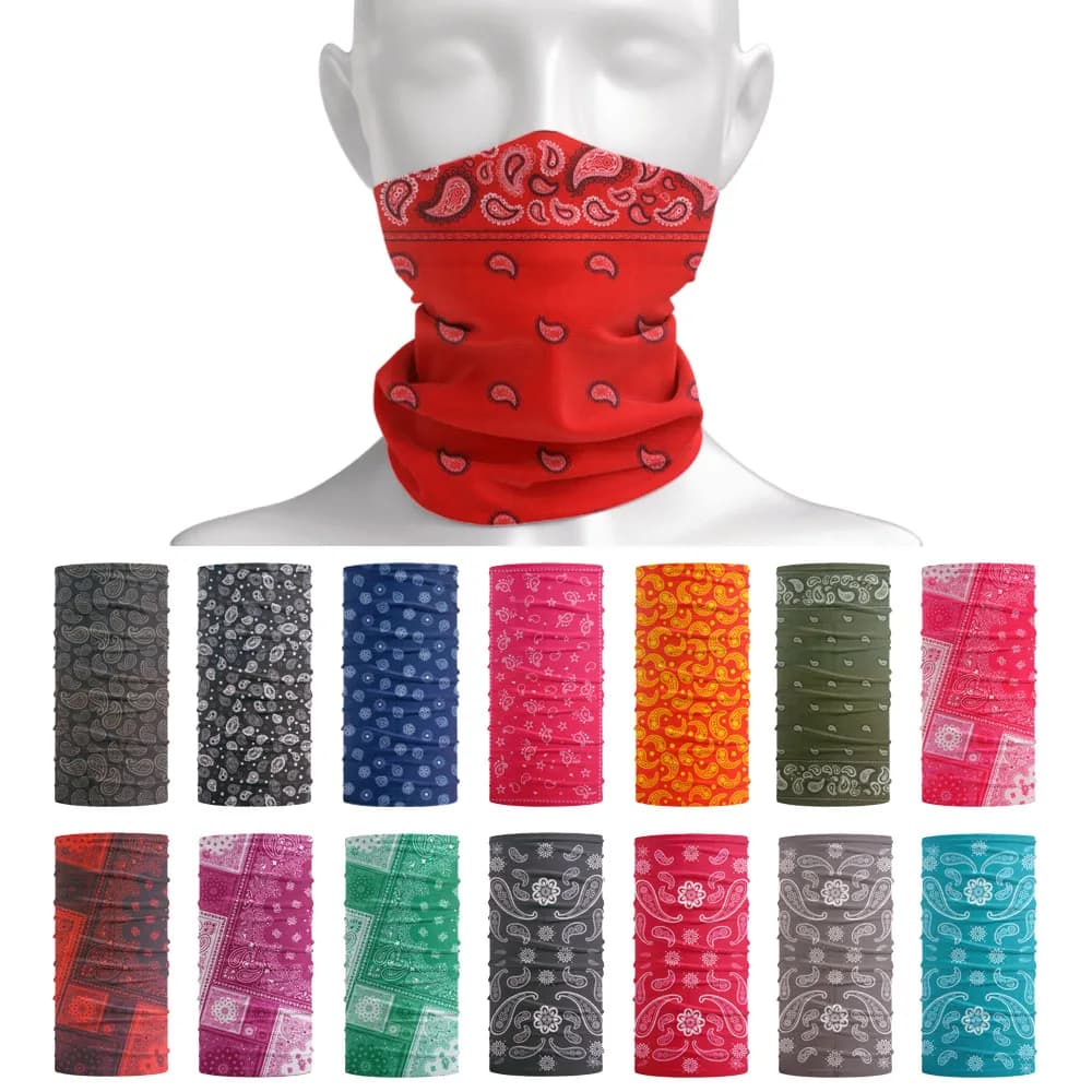 Bandanas College cachemire pour femmes, masque de protection solaire respirant, écharpe tubulaire, s