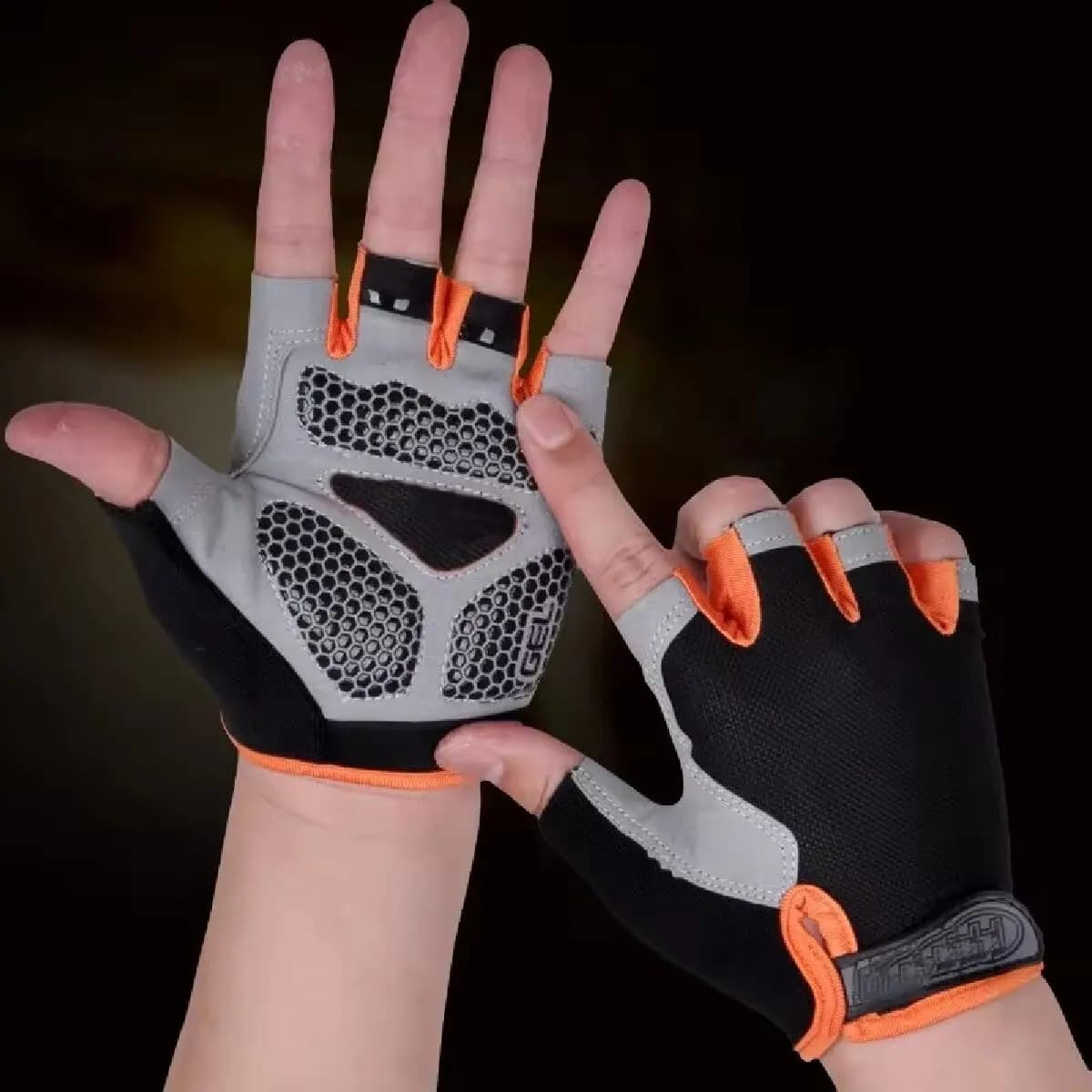 Gants de cyclisme antidérapants, respirants, demi-doigts, pour vélo vtt, mitaines de Sport, gants de