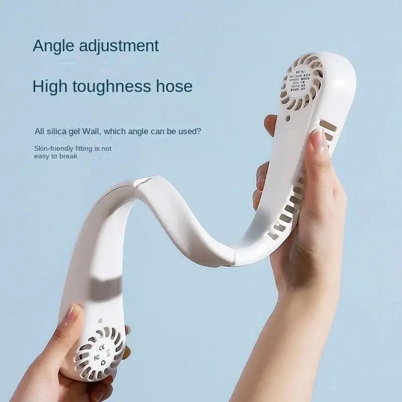 Ventilateur de cou portable sans lame, refroidisseur d'air aste, 3 vitesses, mini ventilateur de spo