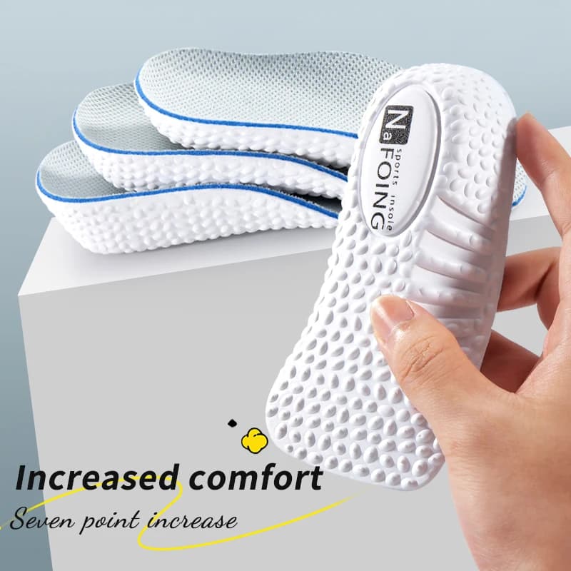Semelles intérieures pour augmenter la hauteur hommes femmes chaussures pieds plats soutien de la vo