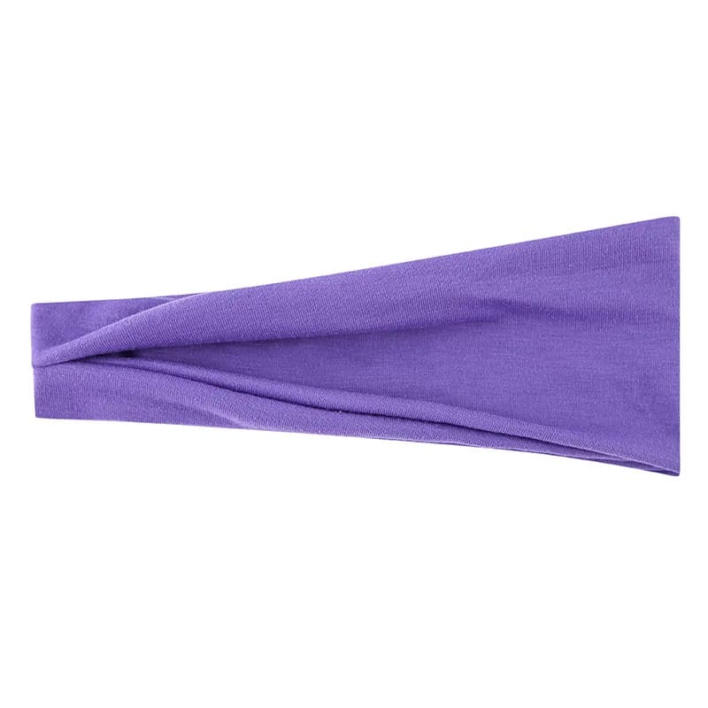 Femmes bandeau Turban couleur unie élastiques bandes de cheveux Yoga bandeau mode maquillage cheveux