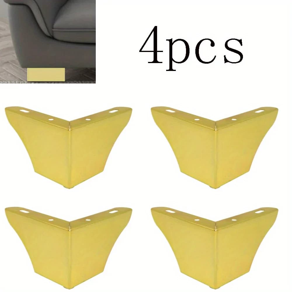 4 pièces Pack pieds de meubles pieds de meubles minimalistes pieds de canapé en métal remplacement c
