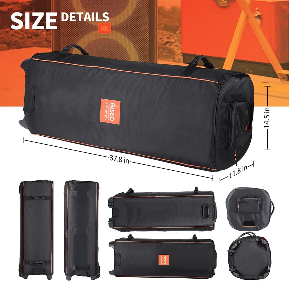 Sac de rangement en tissu Oxford, organisateur pliable, Protection des enceintes, accessoires de ran