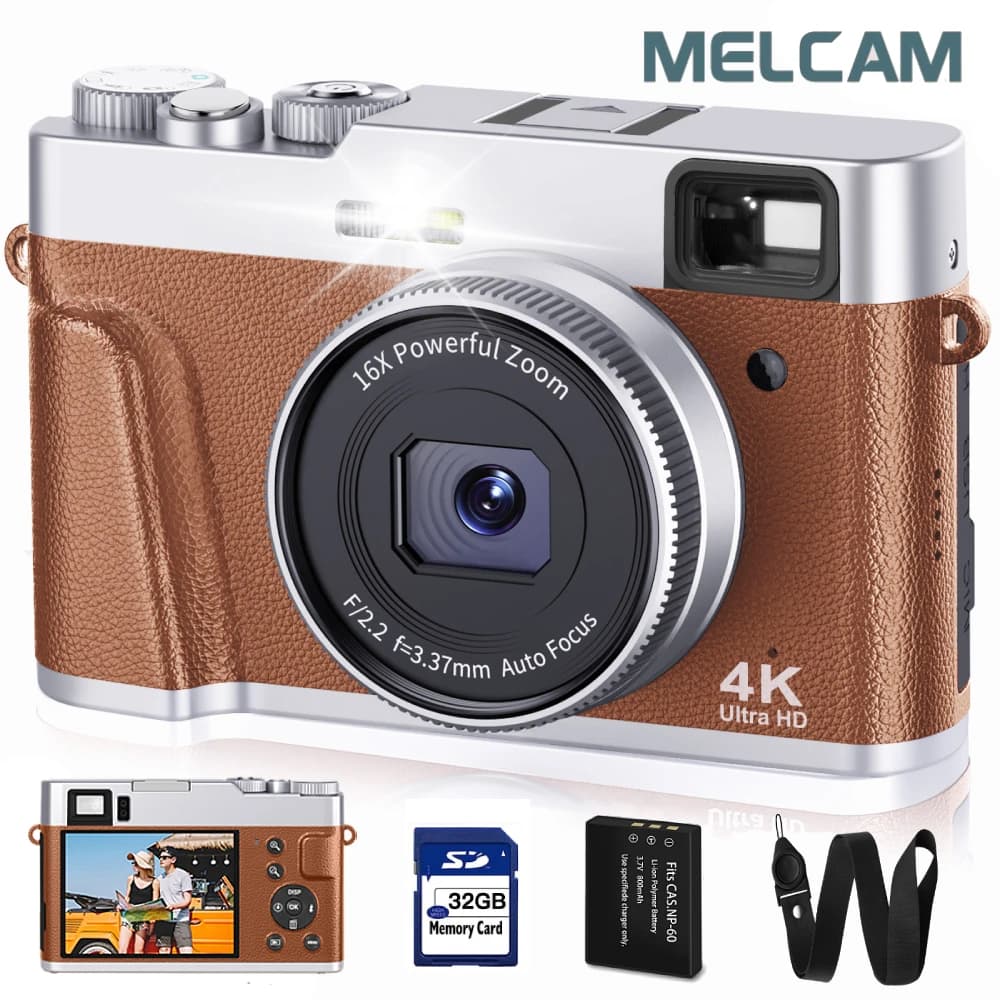 Appareil photo numérique 4K, mise au point automatique, caméra Vlogging 48MP pour YouTube et caméra 